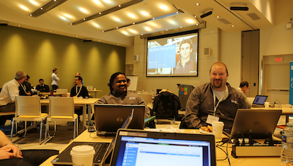 At the Microsoft Big Data hackathon
