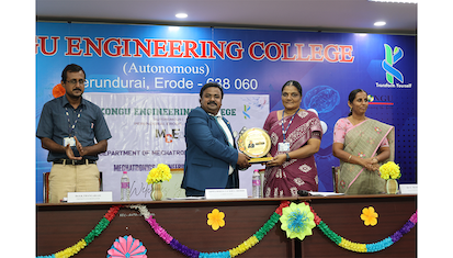 Keynote Guest Lecture Speaker at Kongu Engineering College November 2024