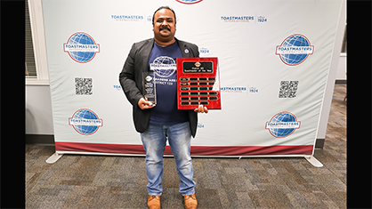District 123 Toastmaster of the Year October 2025