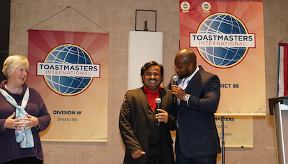 Speaker at the District 86 Toastmasters Conference